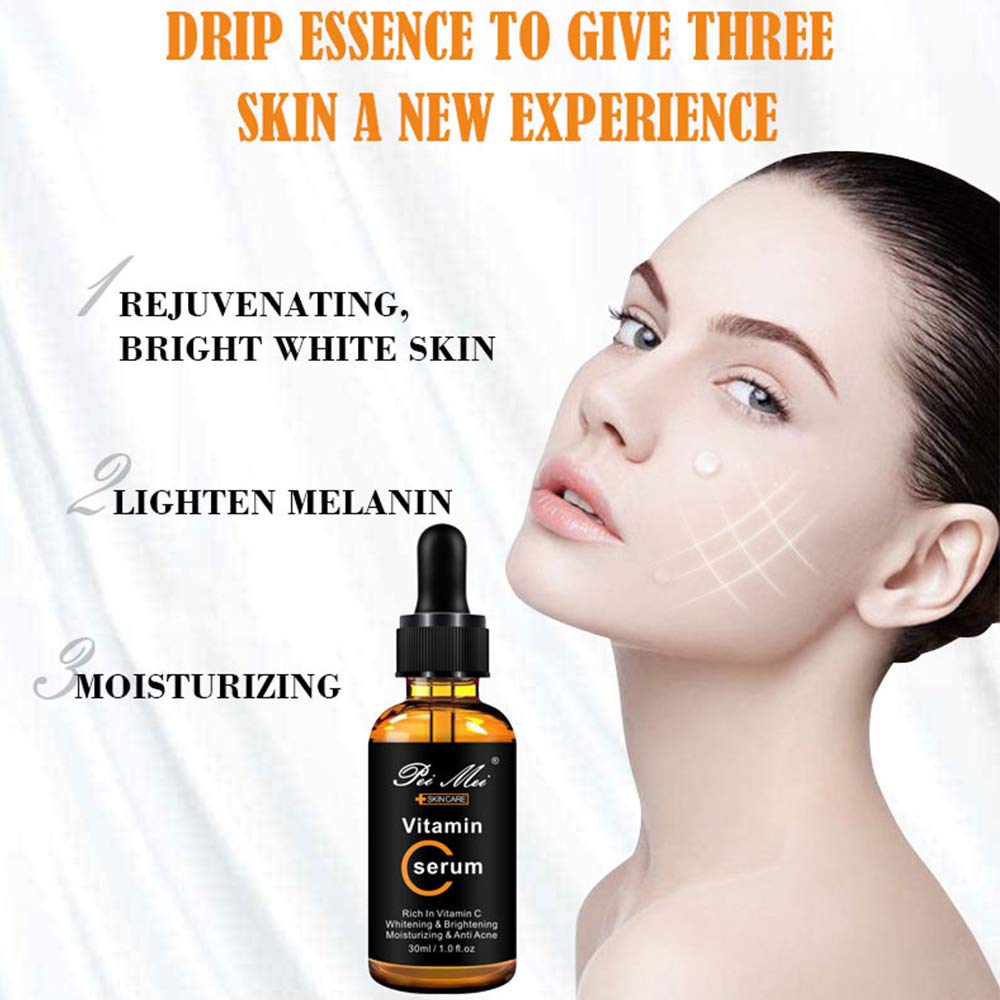 Vitamin C Serum for Face, VC Facial Serum with Hyaluronic Acid